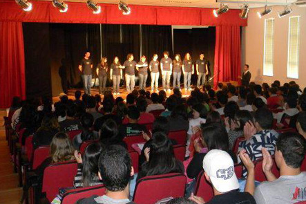 Coro en la Univ de Juiz de Fora Brasil 2011