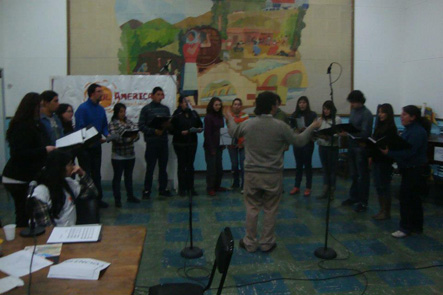 Coro en radio nacional agosto 2012