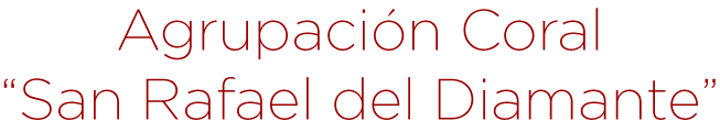 logo agrupación coral “San Rafael del Diamante”