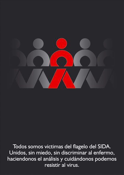 un abrazo contra el SIDA