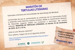 Maratón de Tertulias Literarias