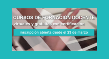 Inscripción a cursos virtuales del INFod destinados a directivos, formadores y docentes