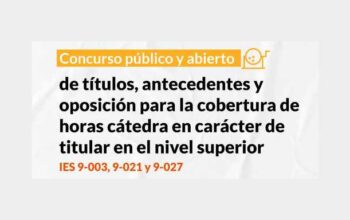 El Nivel Superior realizará el sorteo público de descriptores para cubrir horas cátedras titulares