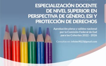 La CGES y el IES 9-023 lanzan un Postítulo Docente de Nivel Superior en Perspectiva de Género, ESI y Protección de Derechos