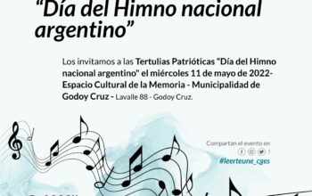 Superior lanza Tertulias Patrióticas “Día del Himno Nacional Argentino”, 11 de mayo de 2022