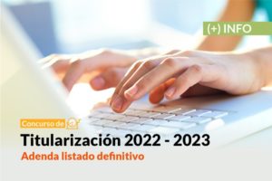Adenda listado definitivo de espacios curriculares por zona y agrupamientos: concurso titularización Nivel Superior 2022