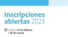 Inscripciones abiertas 2023. Programa Nuestra Escuela