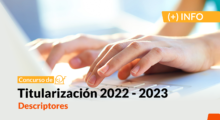 Concurso de titularización: comienza la publicación de descriptores por espacio curricular