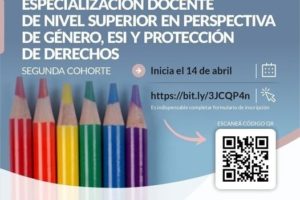 <strong><em>Inscripciones abiertas para la “Especialización Docente de Nivel Superior en Perspectiva de Género, ESI y Protección de Derechos”</em></strong>