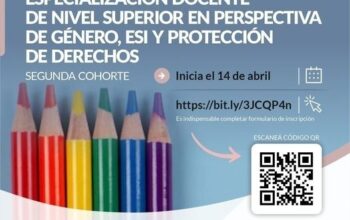 <strong><em>Inscripciones abiertas para la “Especialización Docente de Nivel Superior en Perspectiva de Género, ESI y Protección de Derechos”</em></strong>
