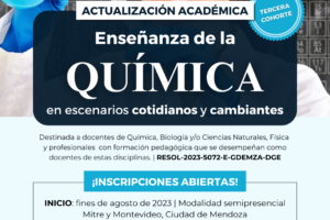 Abren las inscripciones para la tercera cohorte de la Actualización en Enseñanza de la Química