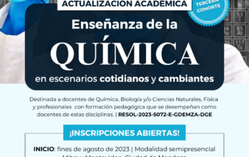 Abren las inscripciones para la tercera cohorte de la Actualización en Enseñanza de la Química