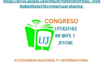 III Congreso Nacional de Literatura Infantil y Juvenil  I Congreso Internacional de Literatura Infantil y Juvenil
