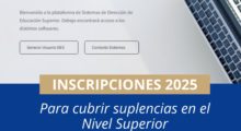 Suplencias en el Nivel Superior: la DES dejó habilitado el sistema web para realizar el procedimiento de manera digital